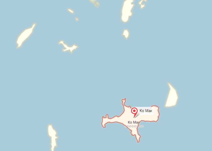 Остров Ко Мак на карте